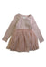 A Pink Long Sleeve Dresses from Jamie Kay in size 4T for girl. (Front View)