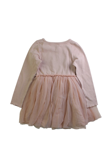 A Pink Long Sleeve Dresses from Jamie Kay in size 4T for girl. (Back View)