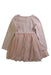 A Pink Long Sleeve Dresses from Jamie Kay in size 4T for girl. (Back View)