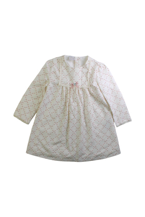 A White Long Sleeve Dresses from Paz Rodriguez in size 4T for girl. (Front View)