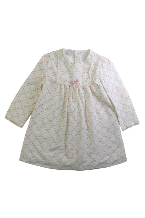 A White Long Sleeve Dresses from Paz Rodriguez in size 4T for girl. (Front View)