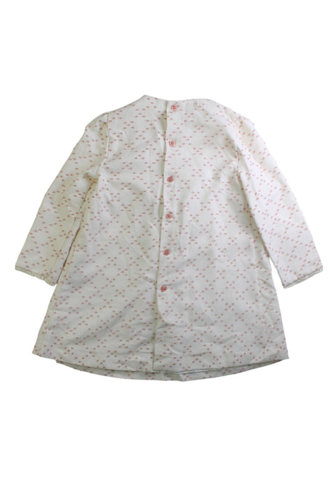 A White Long Sleeve Dresses from Paz Rodriguez in size 4T for girl. (Back View)