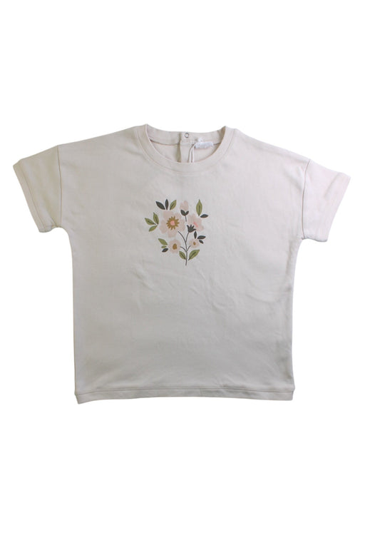 A Ivory Short Sleeve Tops from Jamie Kay in size 6T for girl. (Front View)