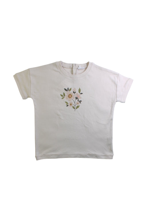 A Ivory Short Sleeve Tops from Jamie Kay in size 6T for girl. (Front View)