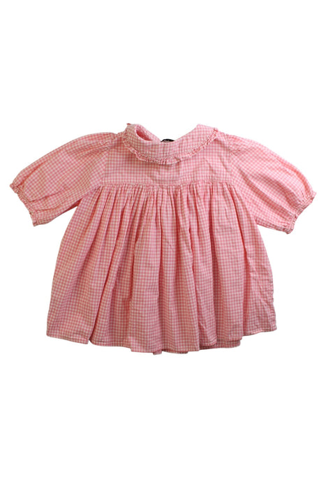 A Pink Long Sleeve Dresses from Emile et Ida in size 3T for girl. (Back View)
