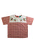 A Red Short Sleeve Tops from Little Green Radicals in size 4T for girl. (Front View)
