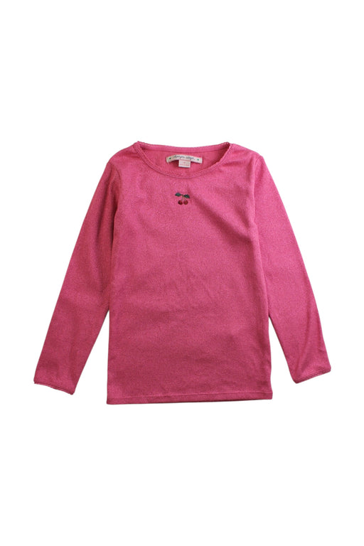 A Pink Long Sleeve Tops from Konges Sløjd in size 4T for girl. (Front View)