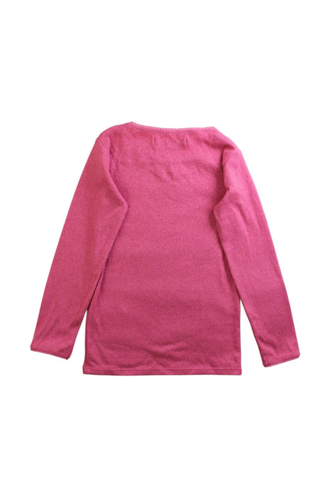 A Pink Long Sleeve Tops from Konges Sløjd in size 4T for girl. (Back View)