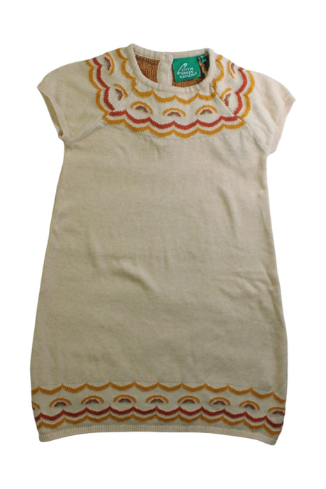 A Multicolour Long Sleeve Dresses from Little Green Radicals in size 4T for girl. (Front View)