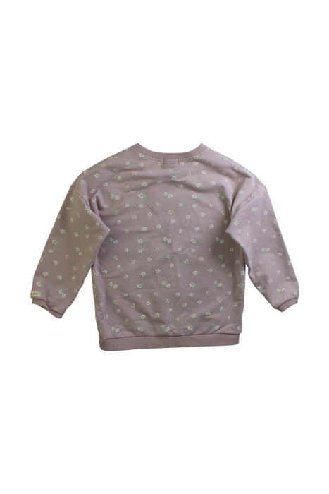 A Taupe Crewneck Sweatshirts from Jamie Kay in size 4T for girl. (Back View)
