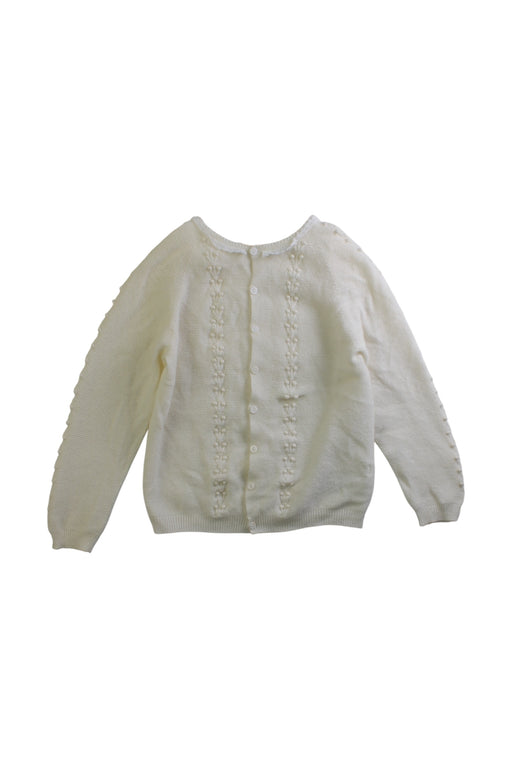 A White Cardigans from Wedoble in size 3T for girl. (Front View)