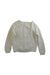 A White Cardigans from Wedoble in size 3T for girl. (Back View)