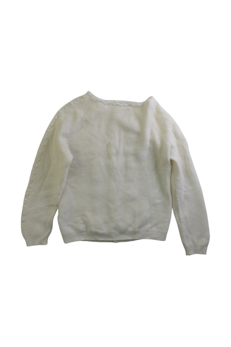 A White Cardigans from Wedoble in size 3T for girl. (Back View)