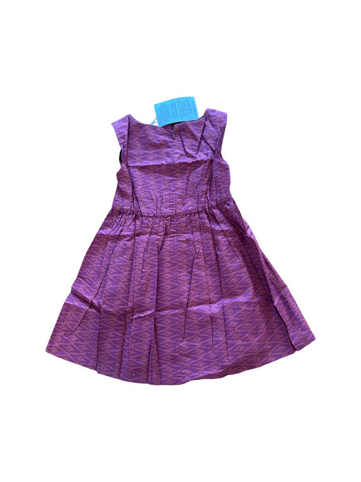 A Purple Sleeveless Dresses from La Petite Caravane in size 3T for girl. (Back View)