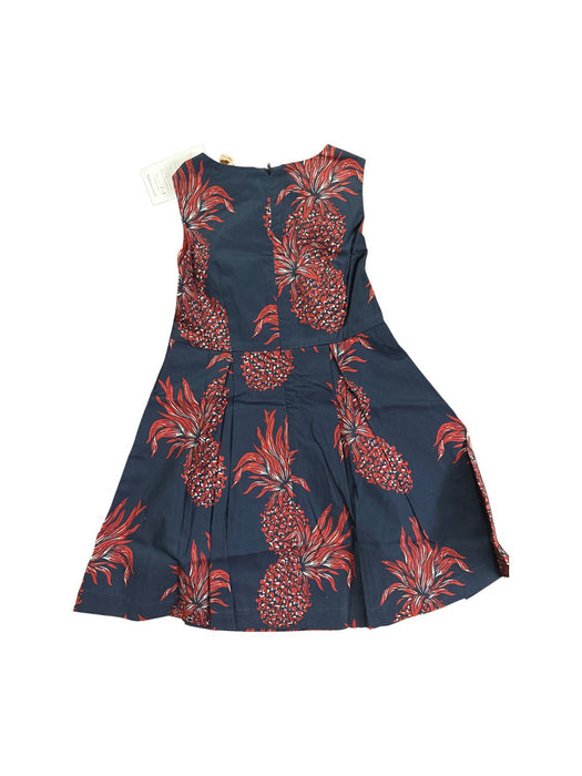 A Navy Sleeveless Dresses from La Petite Caravane in size 4T for girl. (Back View)