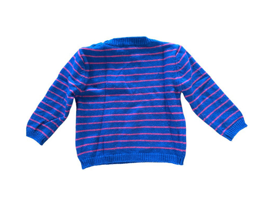 A Blue Knit Sweaters from Bout'Chou in size 12-18M for boy. (Back View)