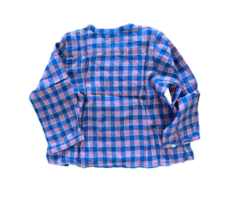 A Blue Long Sleeve Shirts from Bonpoint in size 12-18M for boy. (Back View)
