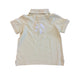 A Yellow Short Sleeve Polos from Nanos in size 8Y for boy. (Back View)