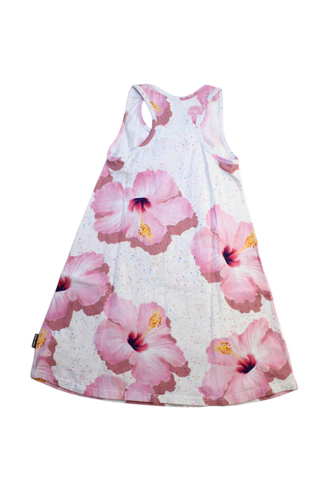 A Pink Sleeveless Dresses from Snurk in size 10Y for girl. (Back View)