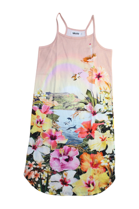 A Multicolour Sleeveless Dresses from Molo in size 6T for girl. (Front View)