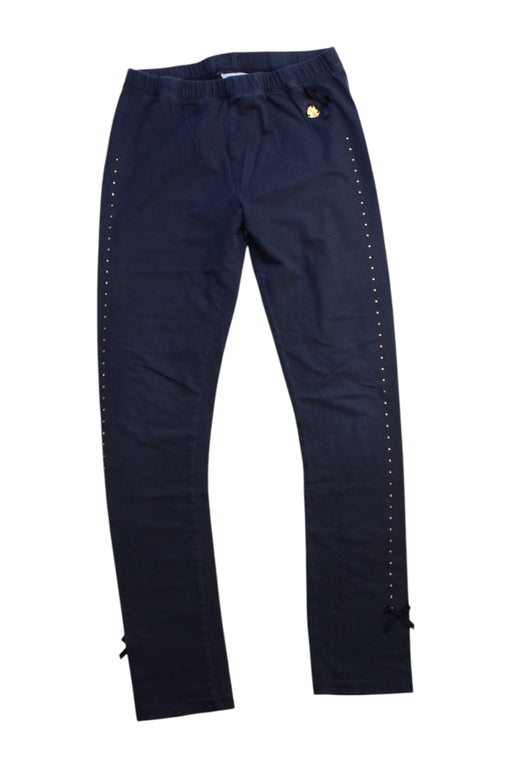 A Navy Leggings from Le Chic in size 10Y for girl. (Front View)