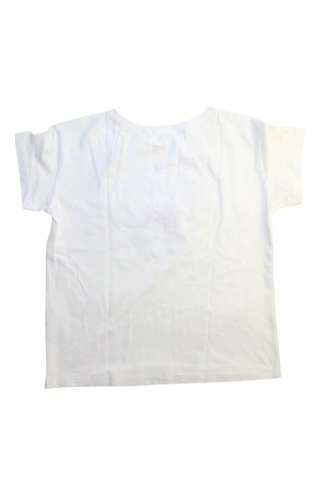 A White Short Sleeve Tops from Jakioo in size 9Y for girl. (Back View)