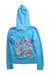 A Blue Hooded Sweatshirts from Juicy Couture in size 10Y for girl. (Back View)