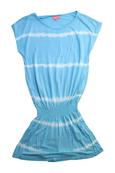A Blue Short Sleeve Dresses from Sunuva in size 8Y for girl. (Front View)