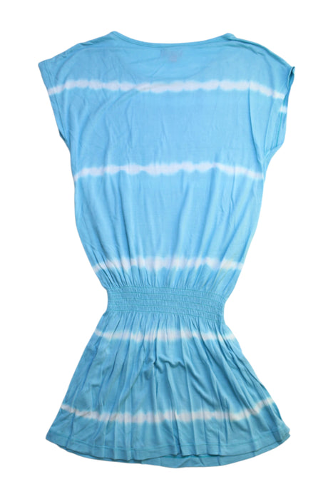 A Blue Short Sleeve Dresses from Sunuva in size 8Y for girl. (Back View)