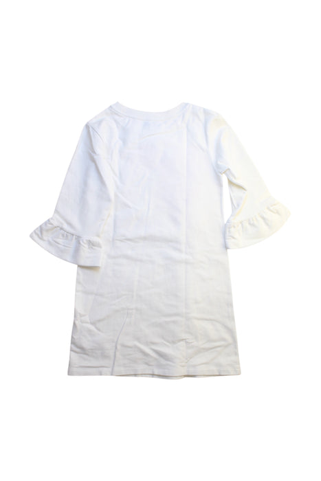 A White Long Sleeve Dresses from Moschino in size 8Y for girl. (Back View)