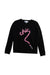 A Black Long Sleeve Tops from Milly Minis in size 8Y for girl. (Front View)