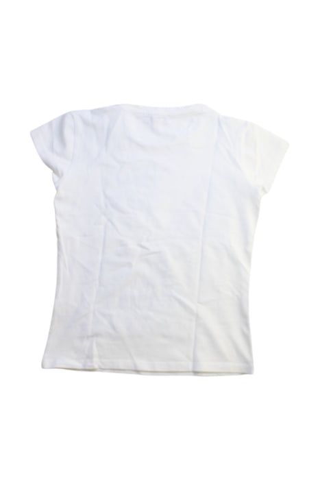 A White Short Sleeve T Shirts from Miss Grant in size 10Y for girl. (Back View)