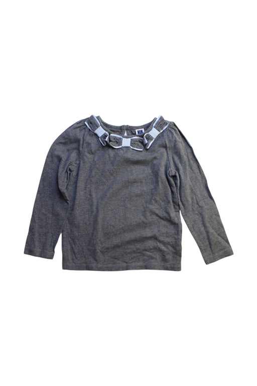 A Grey Long Sleeve Tops from Janie & Jack in size 2T for girl. (Front View)