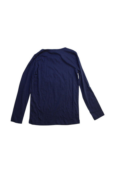 A Navy Long Sleeve Tops from Crewcuts in size 7Y for girl. (Back View)