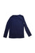A Navy Long Sleeve Tops from Crewcuts in size 7Y for girl. (Back View)
