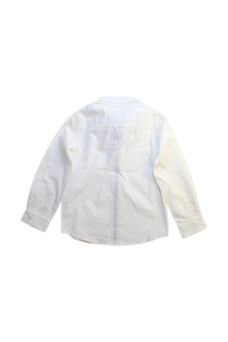 A White Long Sleeve Shirts from Junior Gaultier in size 6T for boy. (Back View)