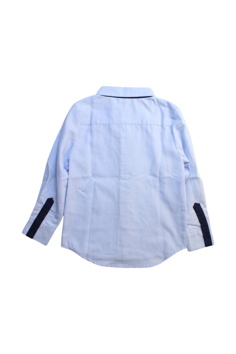 A Blue Long Sleeve Shirts from Bardot Junior in size 4T for boy. (Back View)