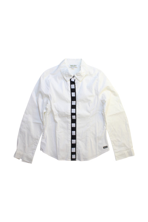 A White Long Sleeve Shirts from Kenzo in size 6T for boy. (Front View)