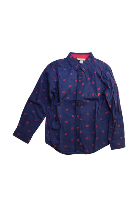 A Navy Long Sleeve Shirts from PONEY in size 6T for boy. (Front View)