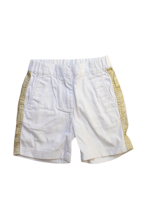 A White Shorts from Crewcuts in size 5T for girl. (Front View)