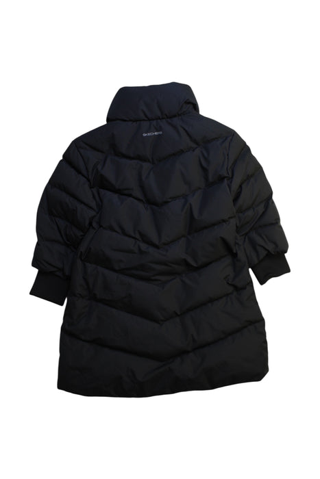 A Black Puffer/Quilted Coats & Outerwear from Skechers in size 8Y for neutral. (Back View)