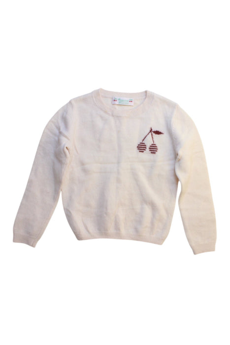 A White Cardigans from Bonpoint in size 2T for girl. (Front View)