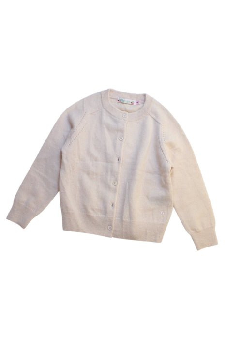 A Beige Cardigans from Bonpoint in size 4T for girl. (Front View)