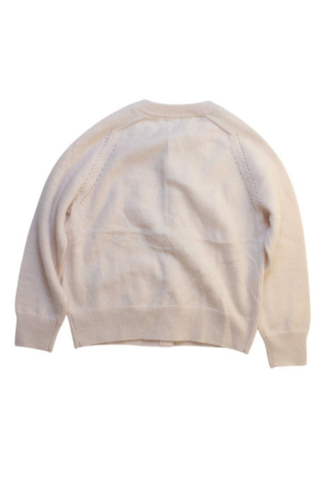 A Beige Cardigans from Bonpoint in size 4T for girl. (Back View)