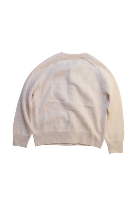 A Beige Cardigans from Bonpoint in size 4T for girl. (Back View)