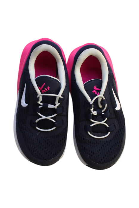 A Navy Sneakers from Nike in size 4T for girl. (Back View)