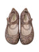 A Gold Flats from Melissa in size 3T for girl. (Back View)