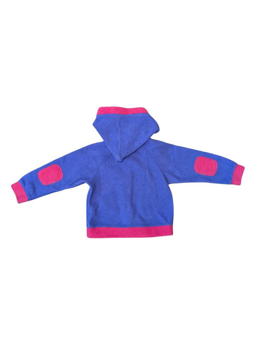A Pink Buttoned Sweatshirts from Patagonia in size 2T for girl. (Back View)