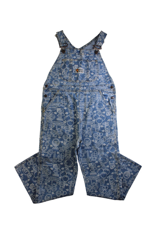 A Blue Long Overalls from BAPE KIDS in size 10Y for neutral. (Front View)