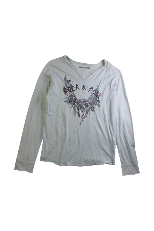 A Multicolour Long Sleeve T Shirts from Zadig & Voltaire in size 12Y for girl. (Front View)
